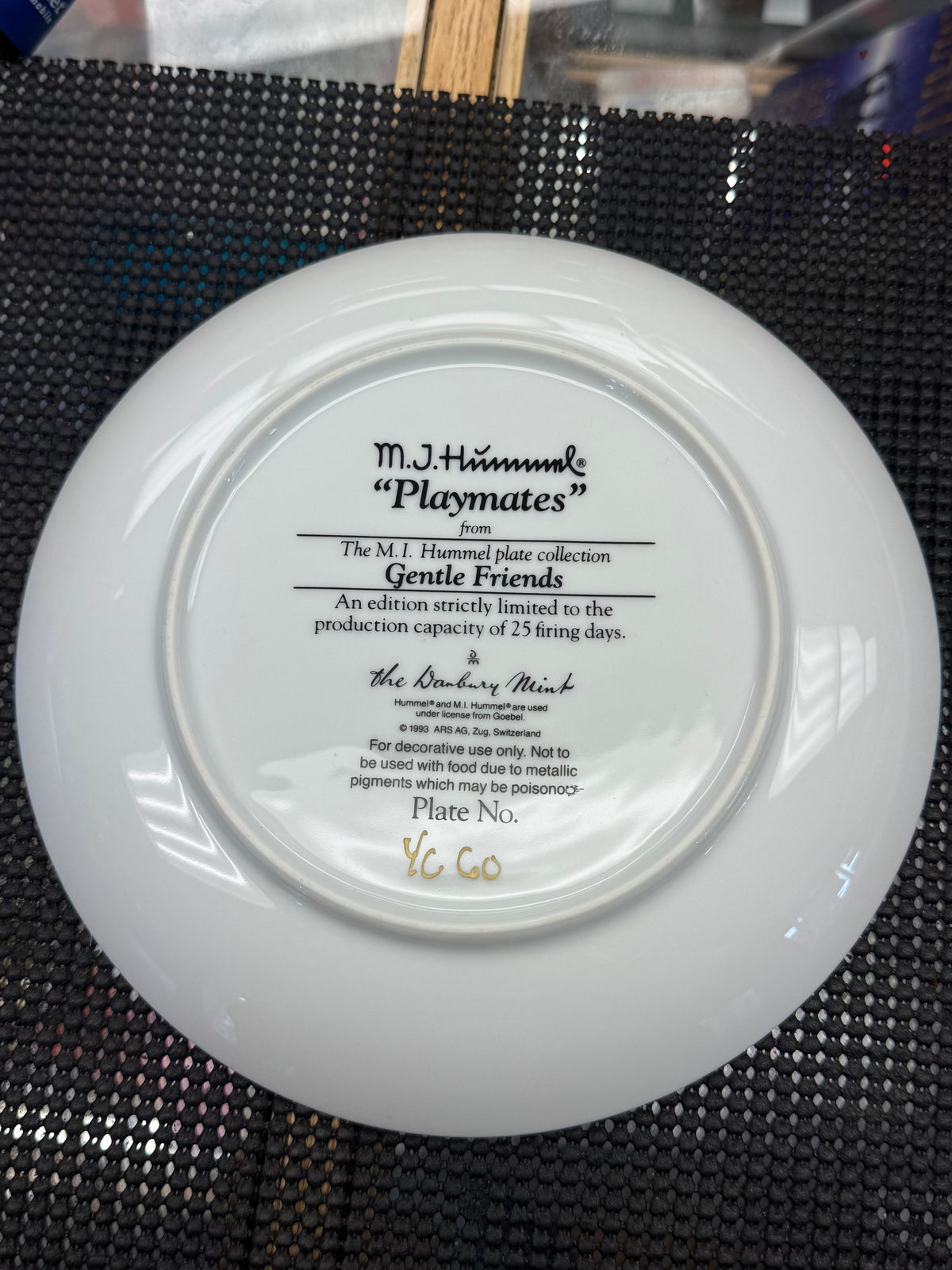 "Playmates" - M.J. Hummel Decorative Plate Collection - Gentle Friends