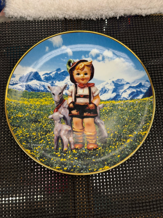 "Little Goat Herder" - M.J. Hummel Decorative Plate Collection - Gentle Friends