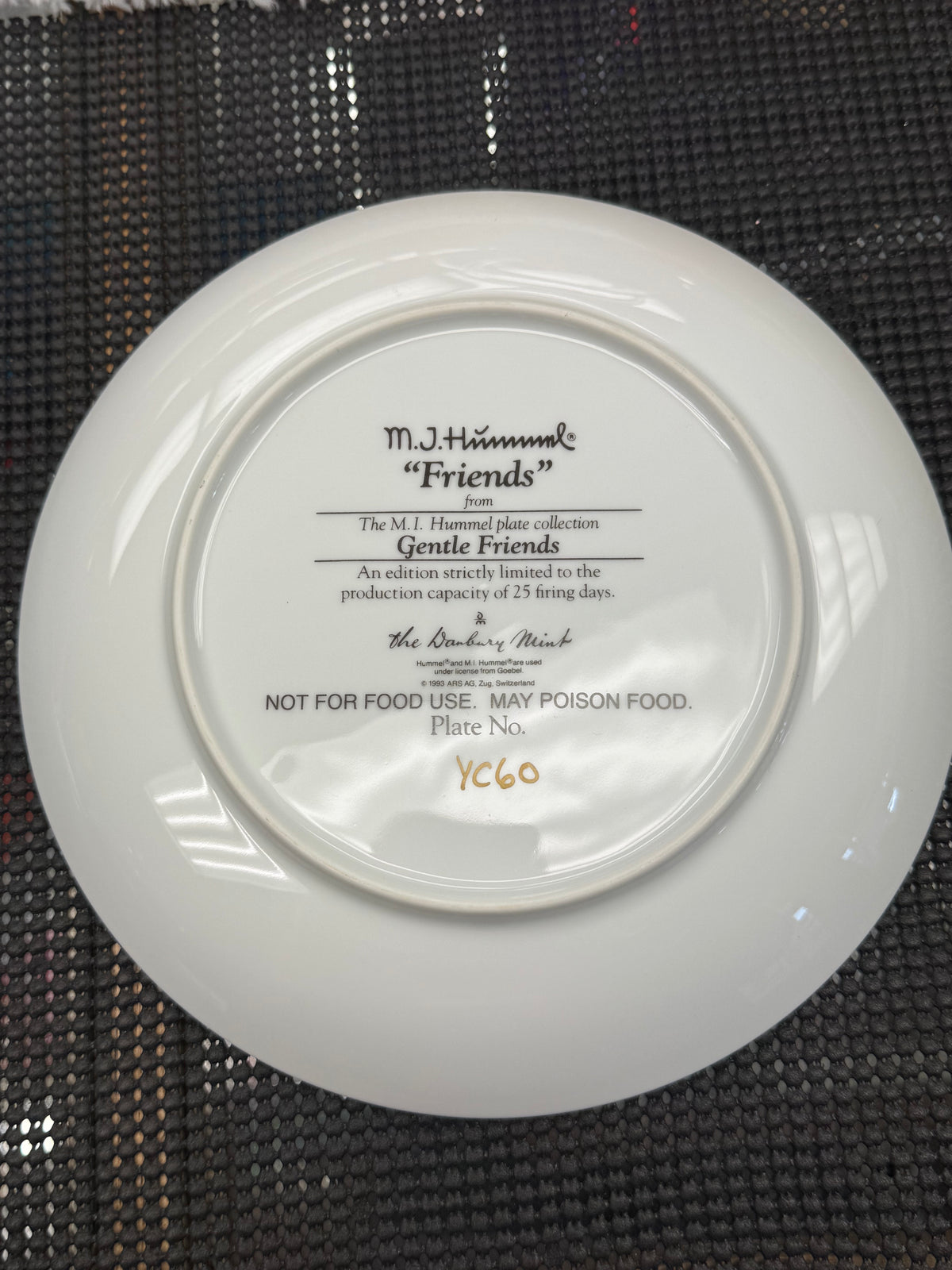 "Friends" - M.J. Hummel Decorative Plate Collection - Gentle Friends