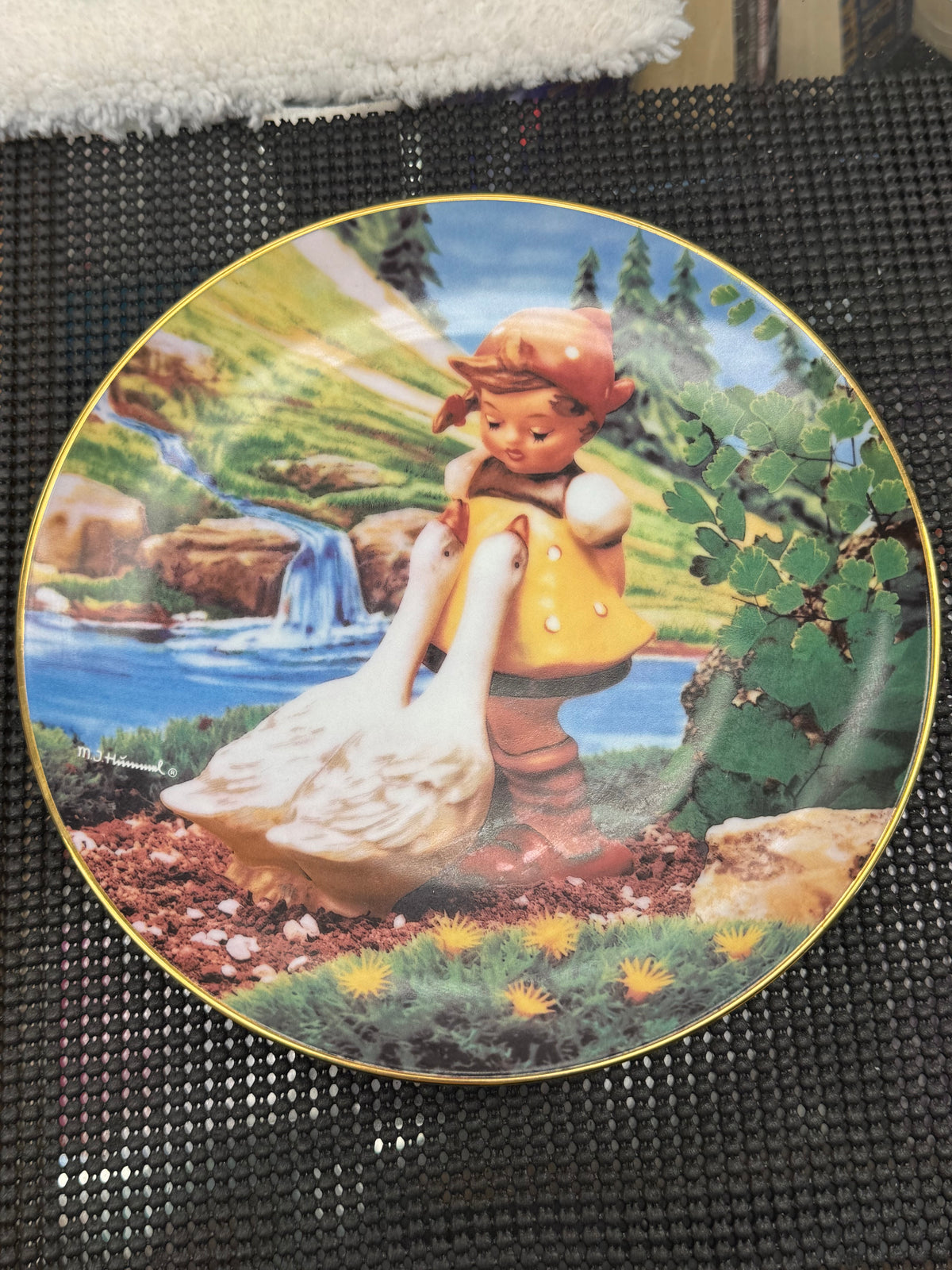"Goose Girl" - M.J. Hummel Decorative Plate Collection - Gentle Friends