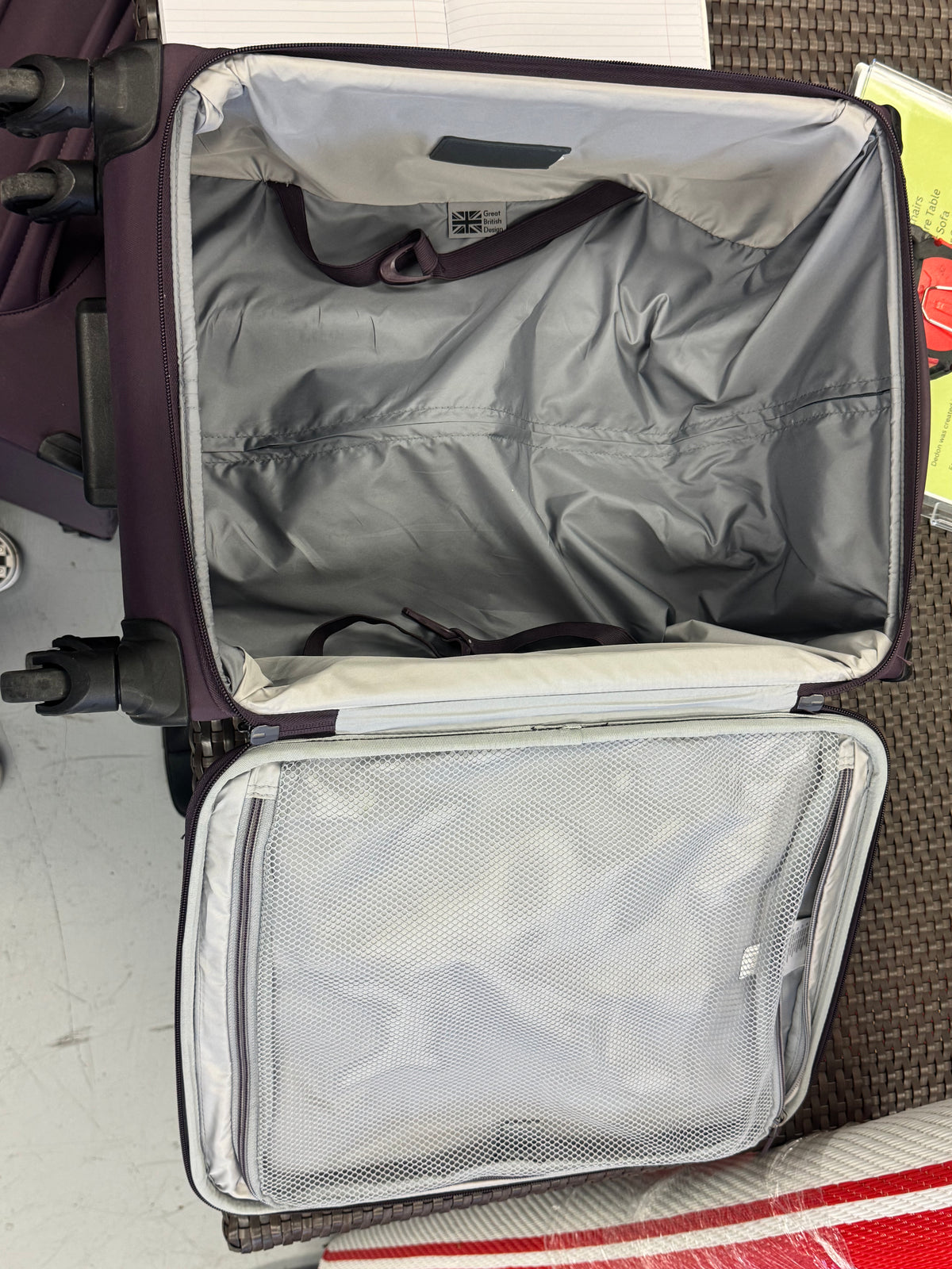 Rolling Antler Carry-on Suitcase - Purple