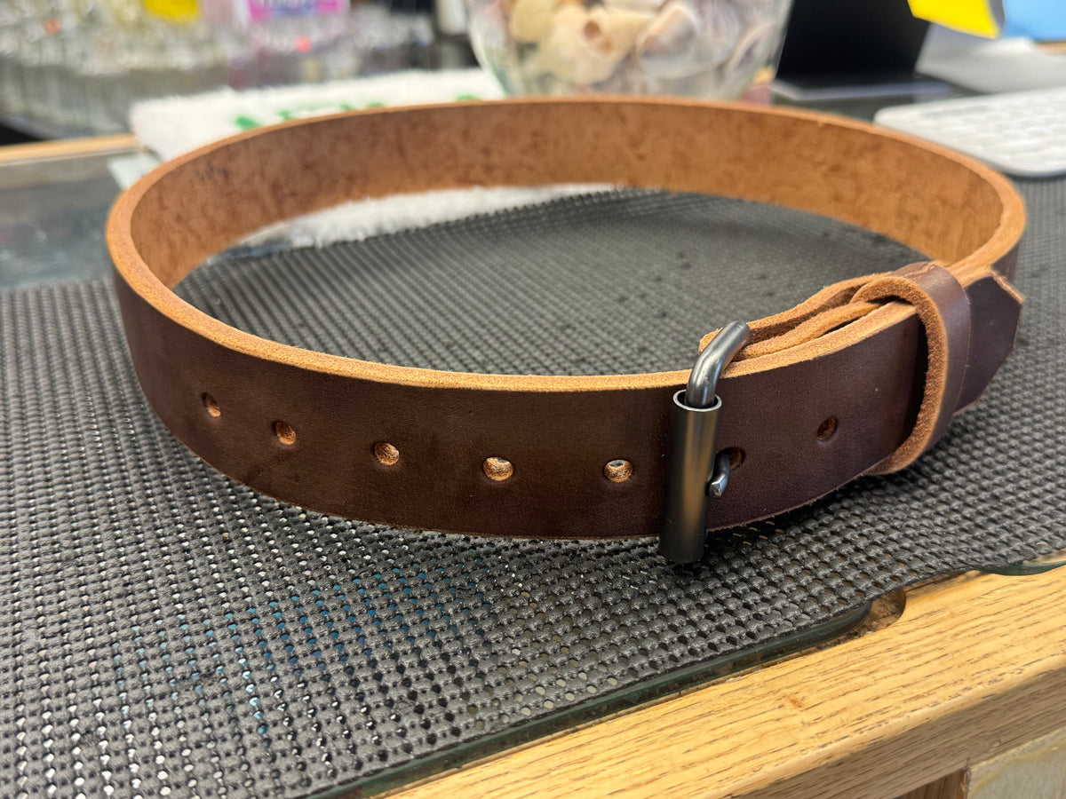 Small - Brown - Handmade Genuine Leather Belt