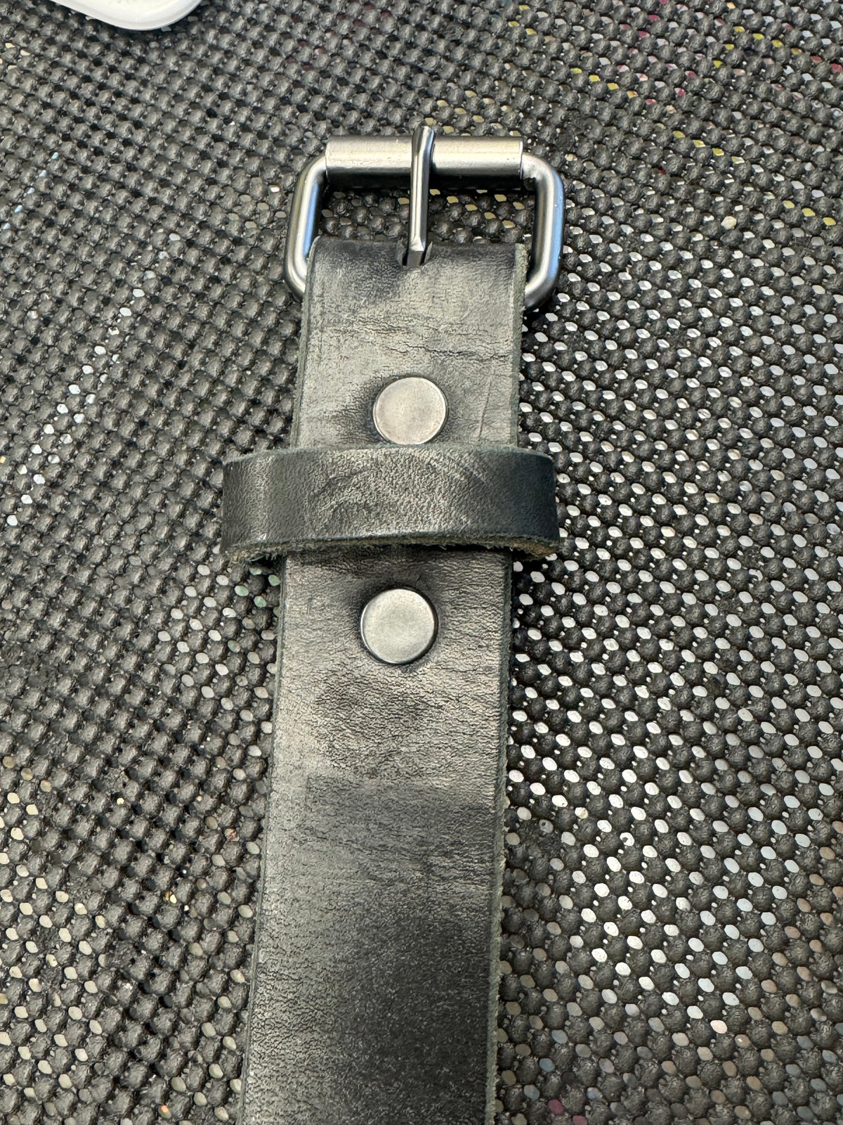Medium - Black -  Handmade Genuine Leather Belt
