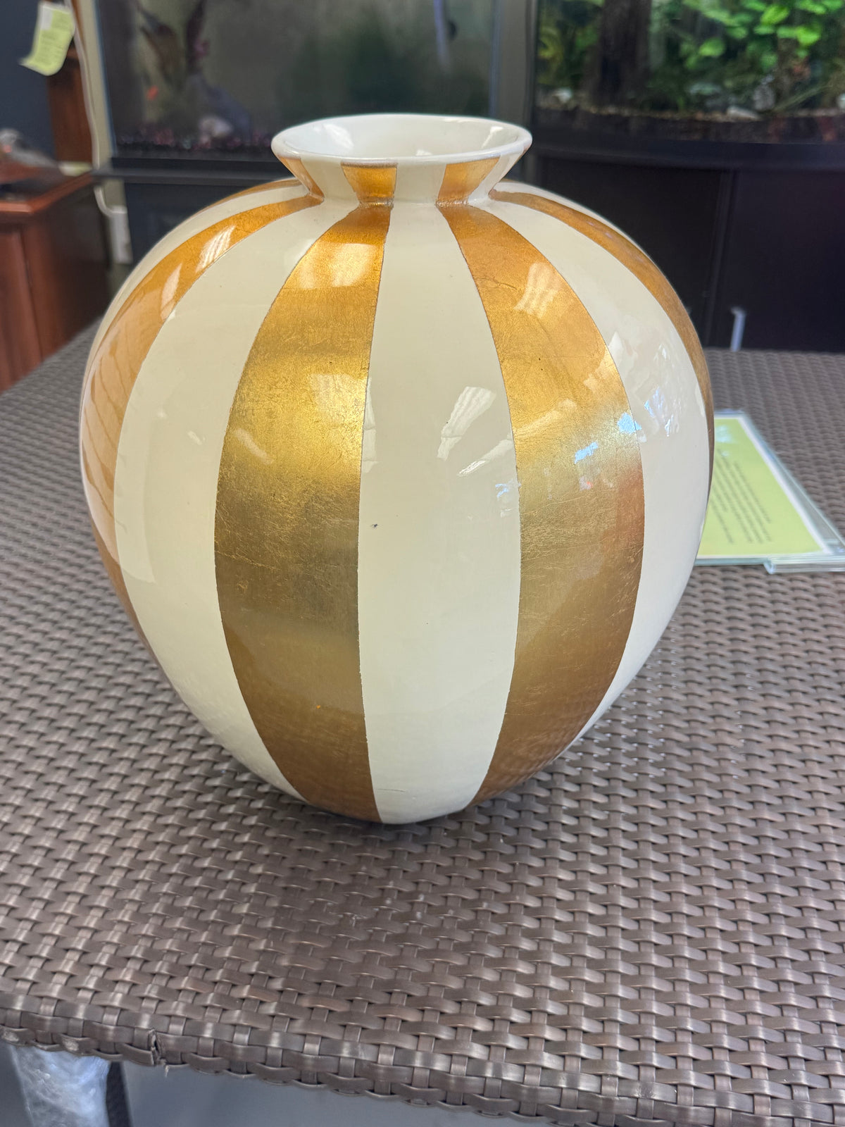 White and Gold Vase