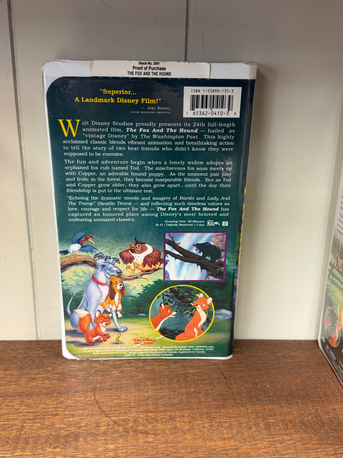 Disney's The Fox and the Hound VHS