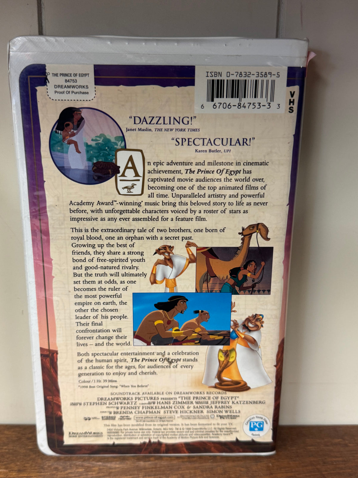 The Prince of Egypt VHS