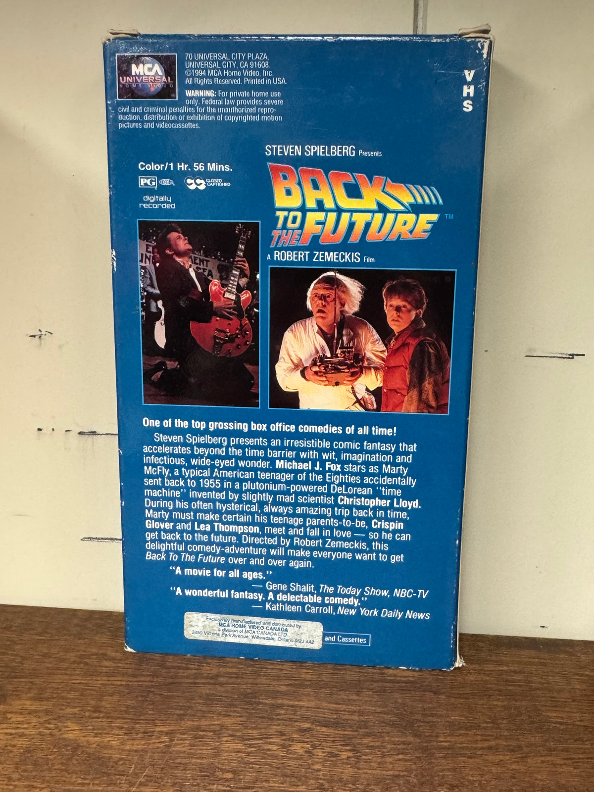 Back to the Future VHS