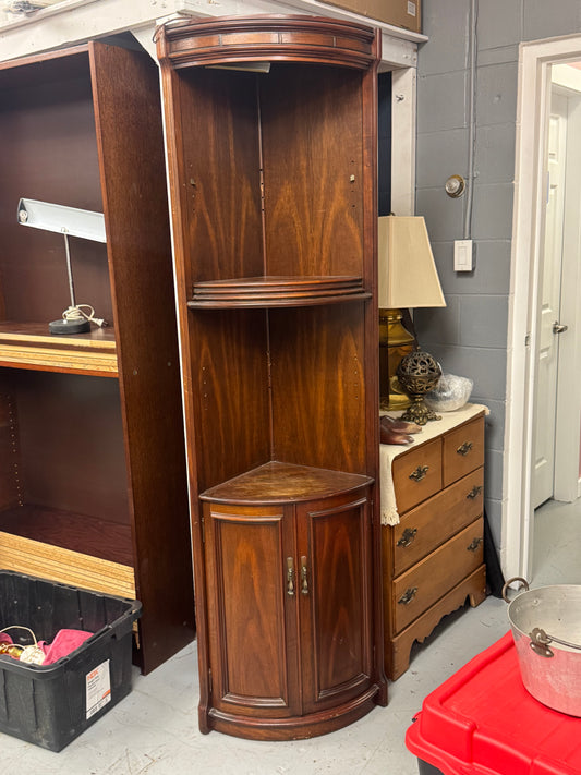 Tall Traditional Corner Display Cabinet