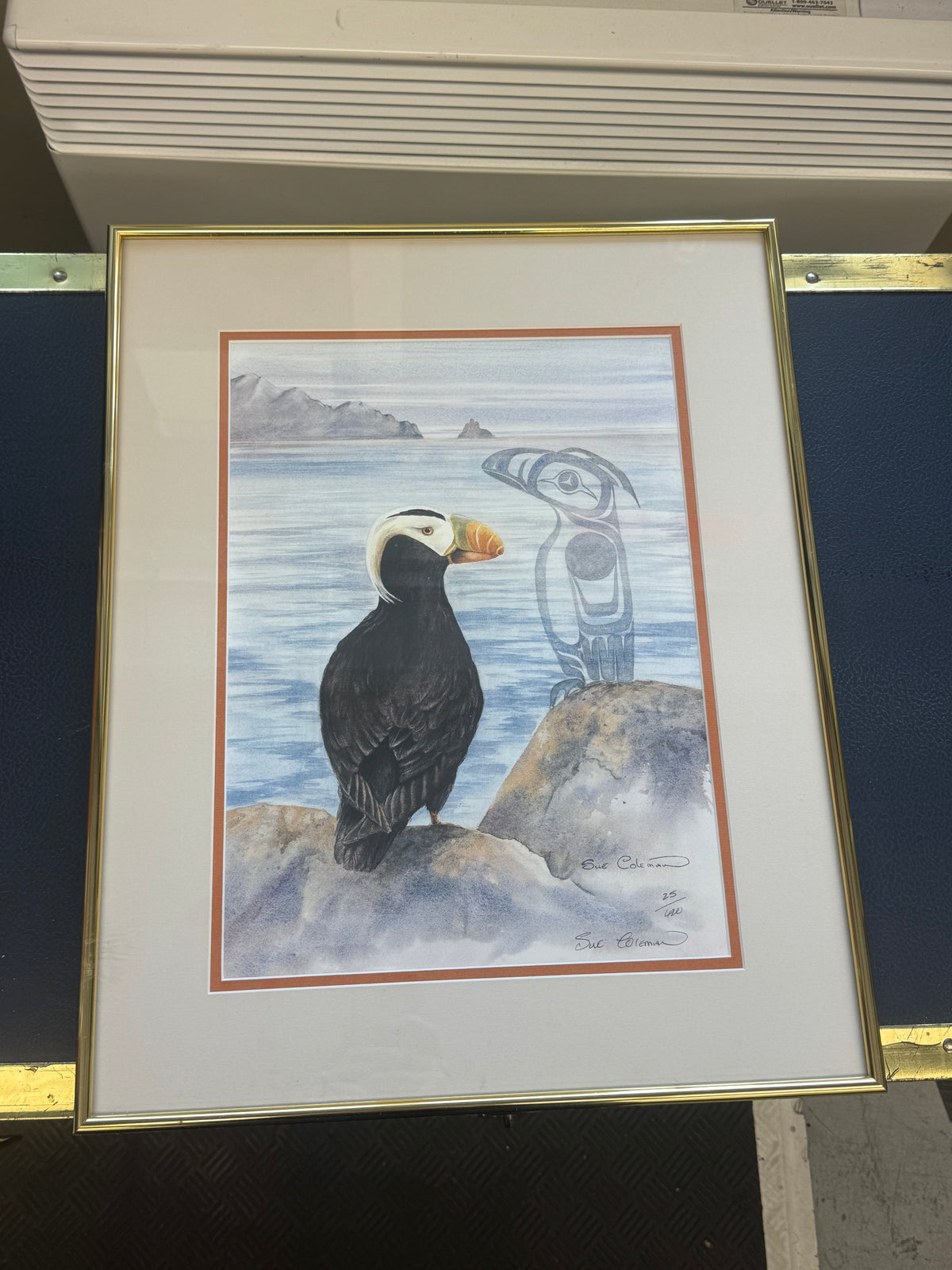 Sue Coleman "Puffin" (1990) Signed Limited Edition Print