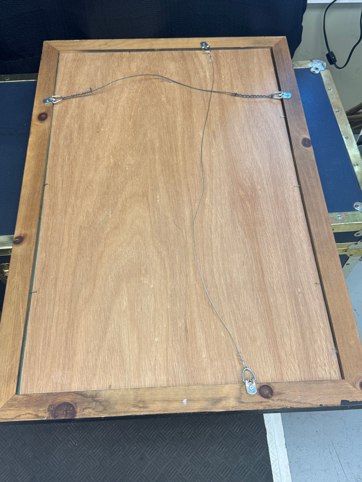Dark Brown Wood Framed Mirror