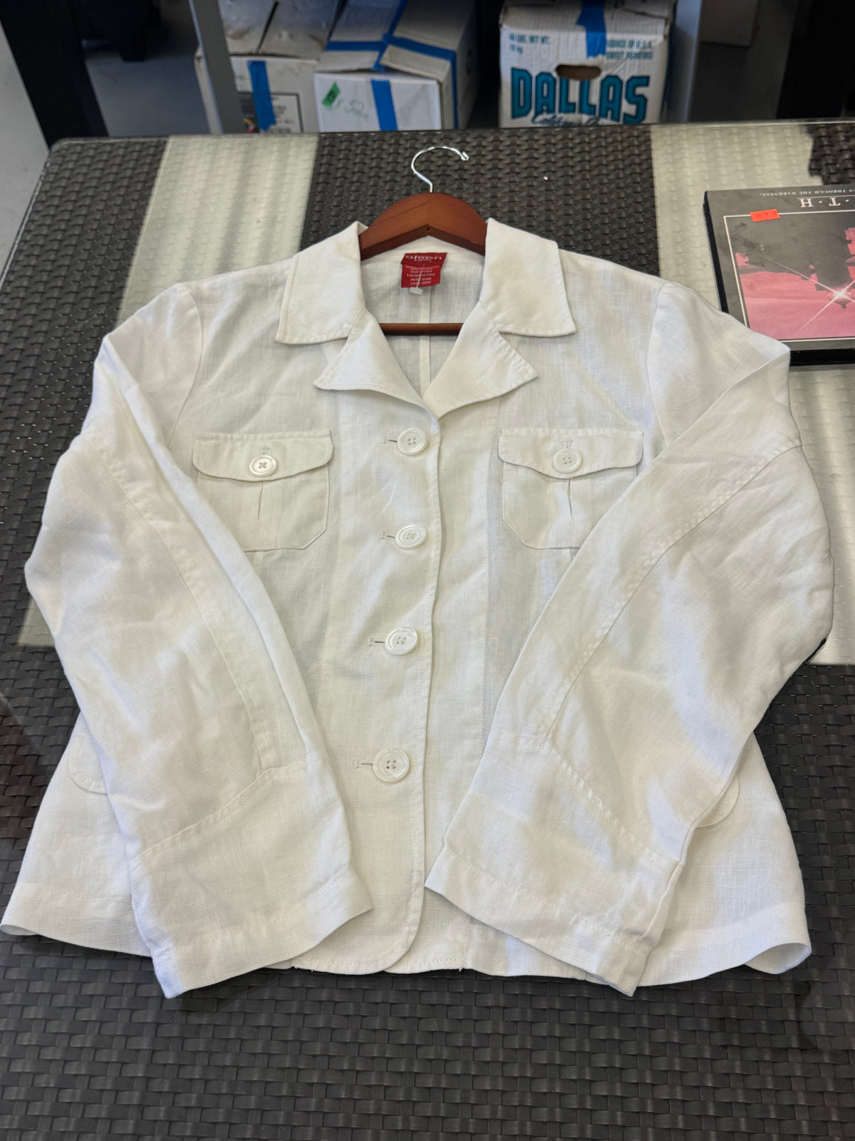 Women's S 100% Linen Jacket