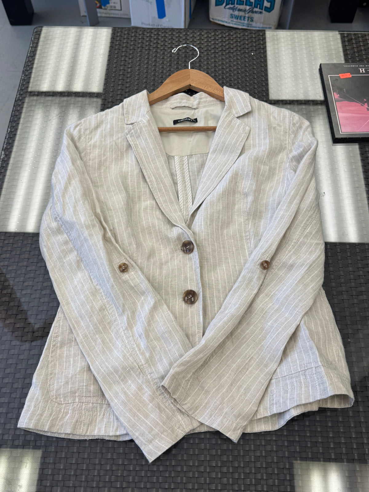 Women's M 100% Linen Jacket