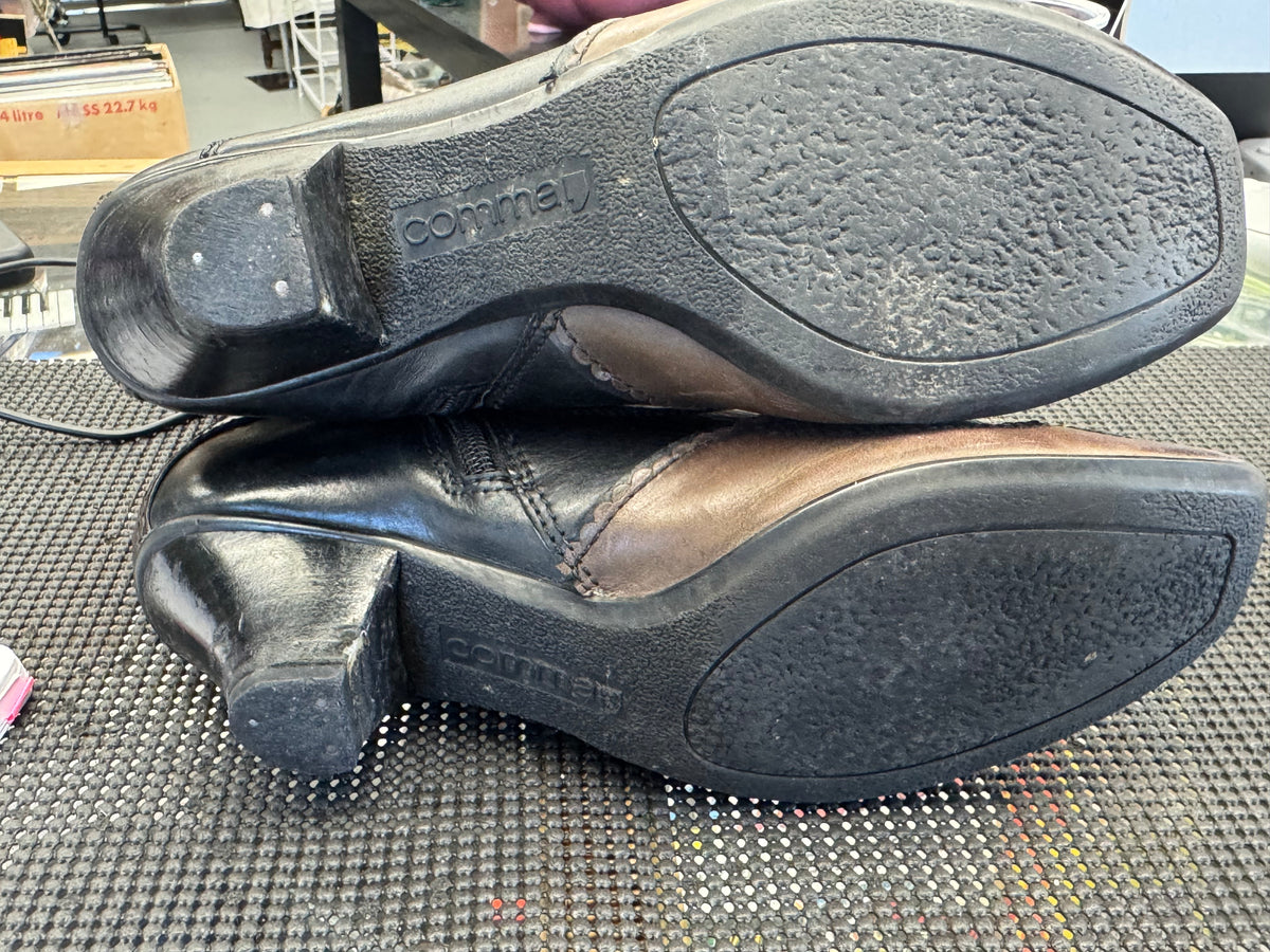 Women's Shoes 38 EU/7.5 US Brown and Black Leather Boot