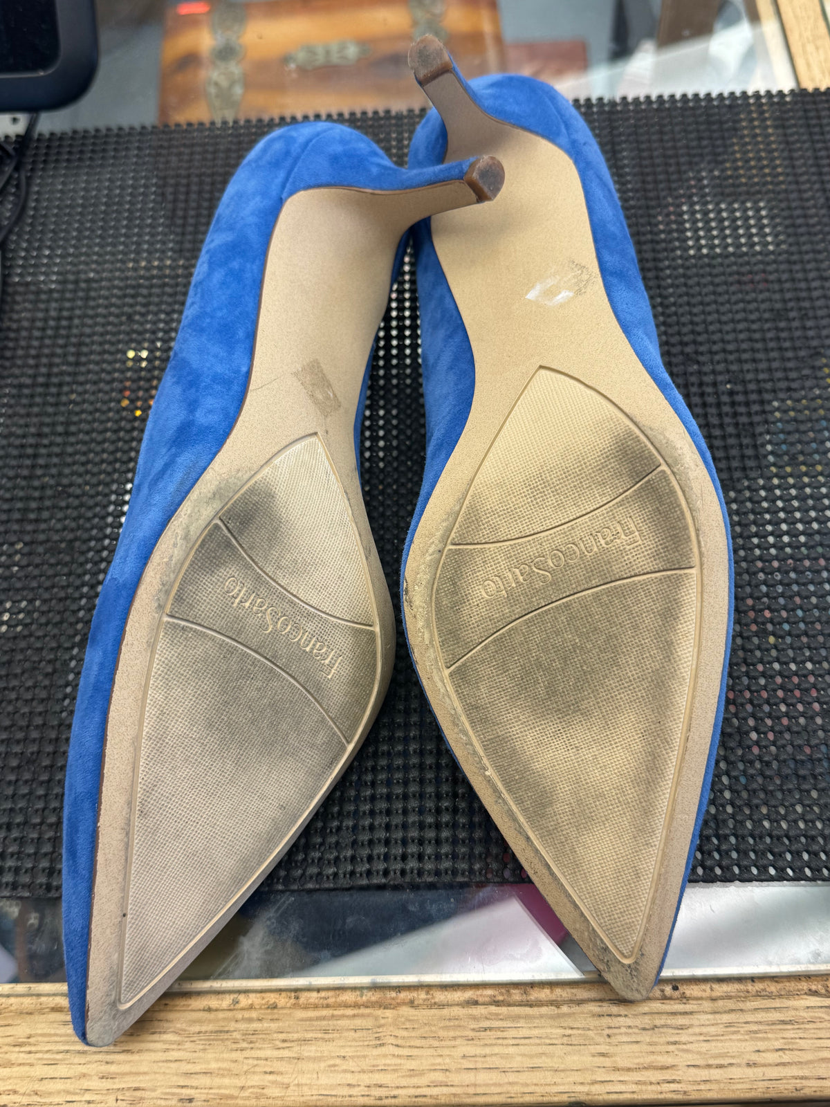 Women's Shoes - Size 9 Franco Santo Blue Suede