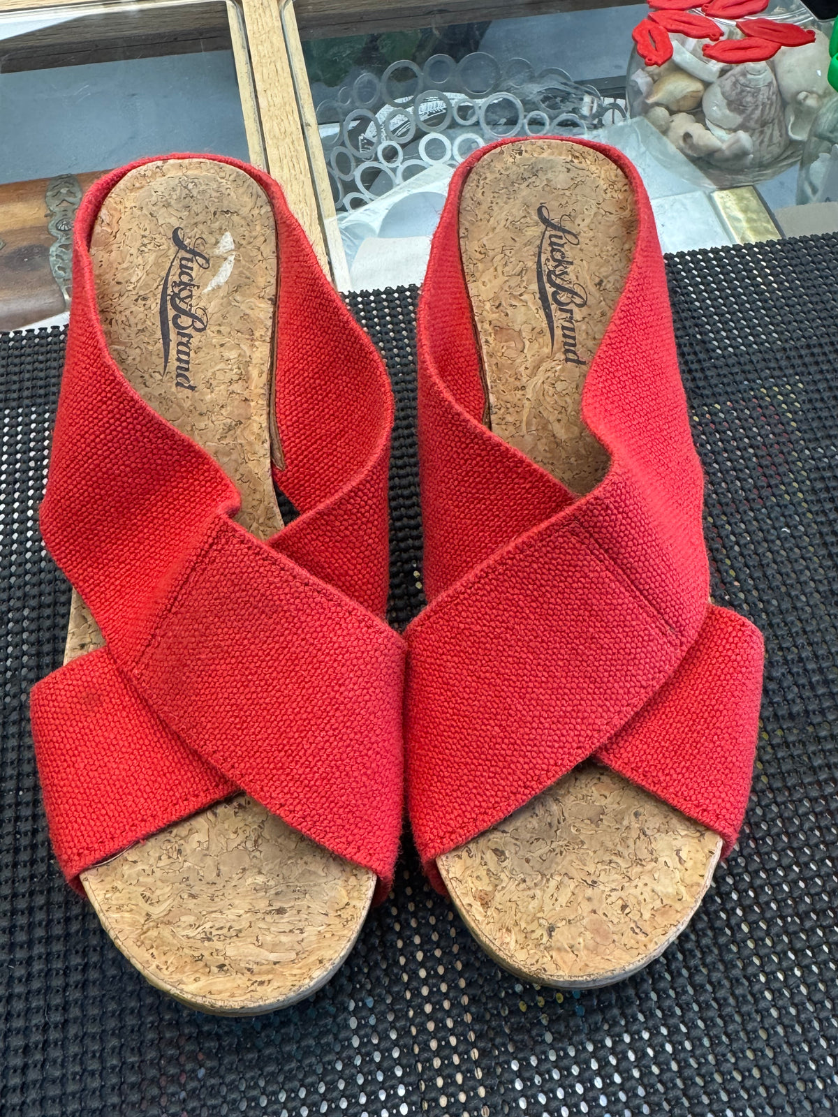 Women's Shoes - 6 US Lucky Brand Cork Wedge