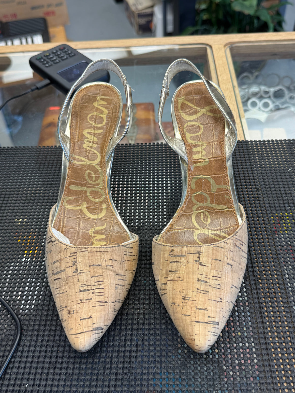 Women's Shoes - 7 US Sam Edelman Cork Pointed Toe Sling backs