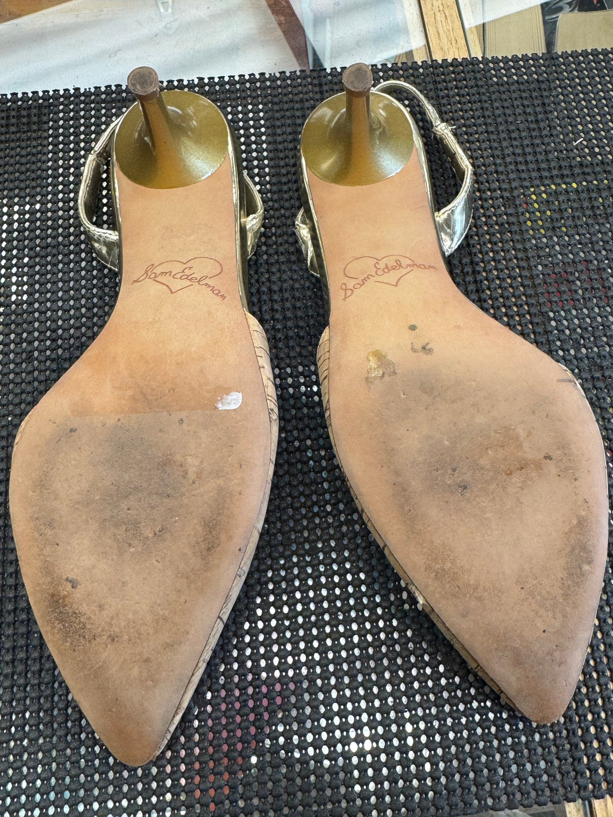 Women's Shoes - 7 US Sam Edelman Cork Pointed Toe Sling backs