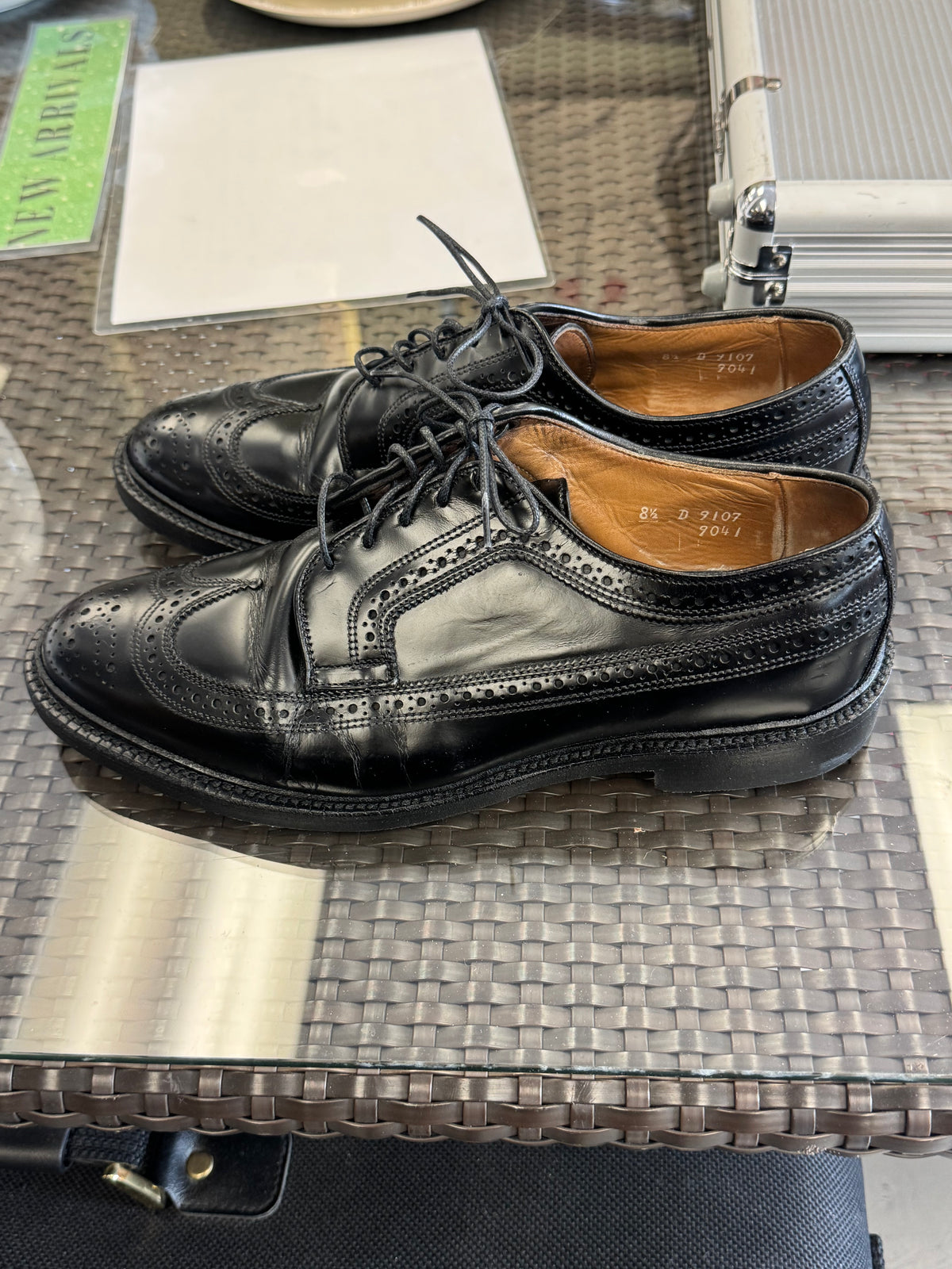 Men's Shoes - 8.5 US Allen Edwards Black Dress Shoes