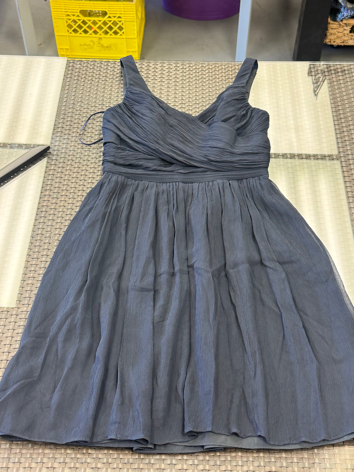 J Crew Navy Dress Size 6 100% Silk