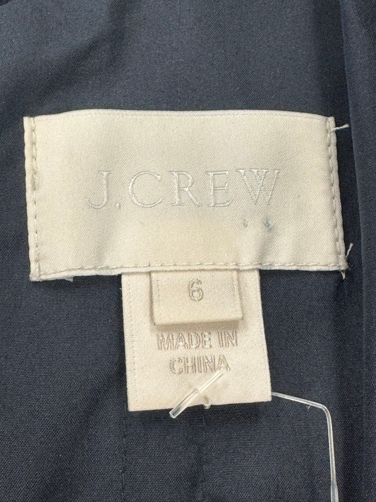 J Crew Navy Dress Size 6 100% Silk