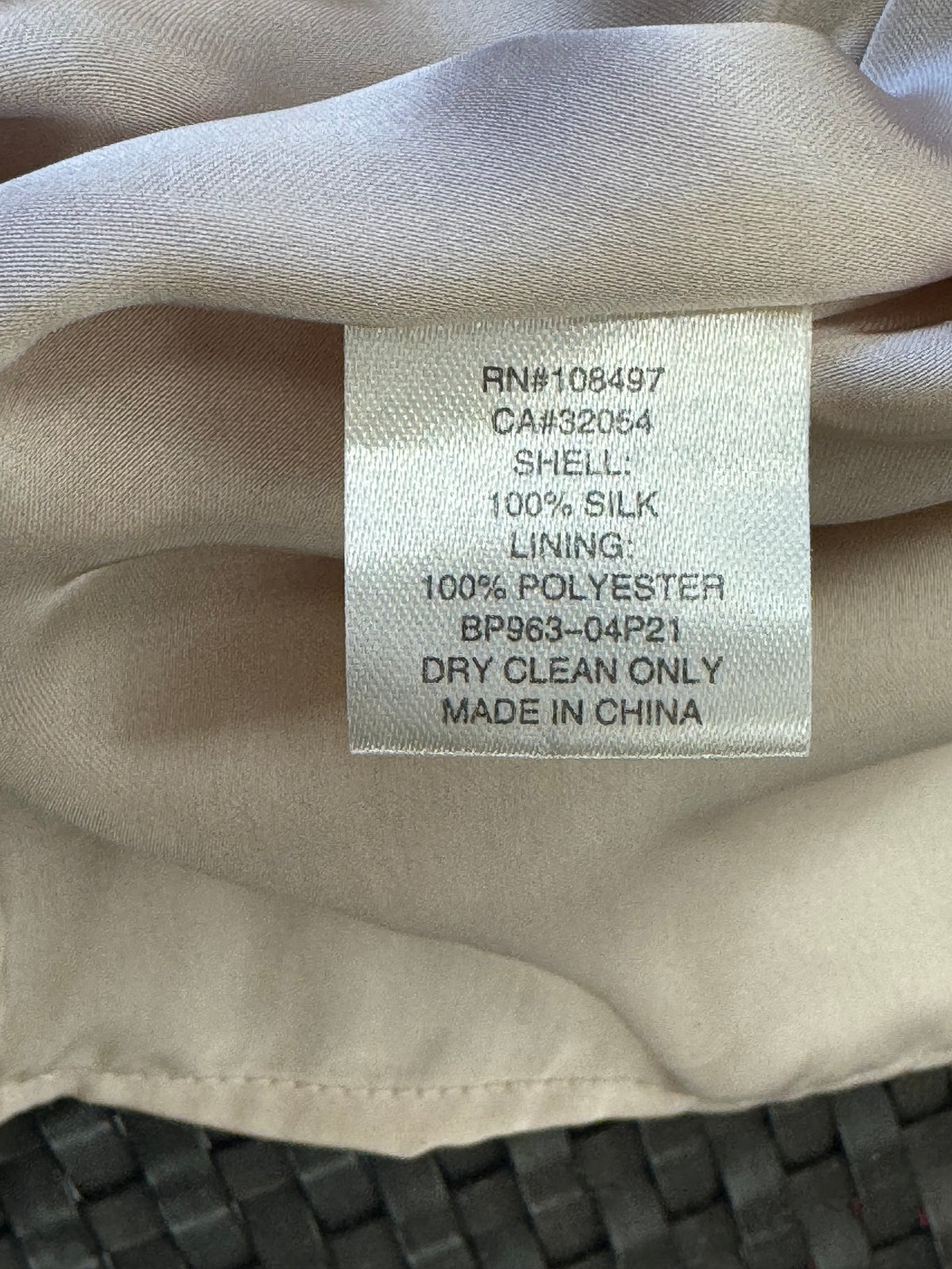 Women's 2 Burlap 100% Silk Dress