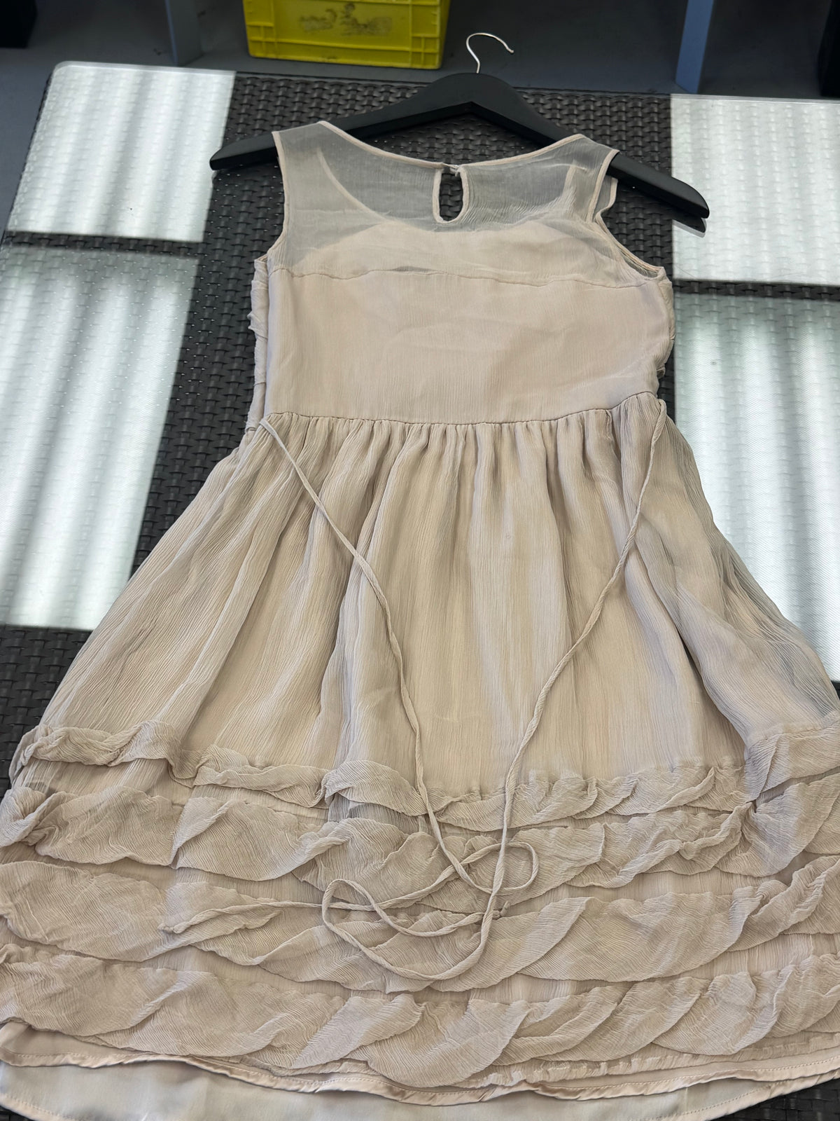 Women's 2 Burlap 100% Silk Dress