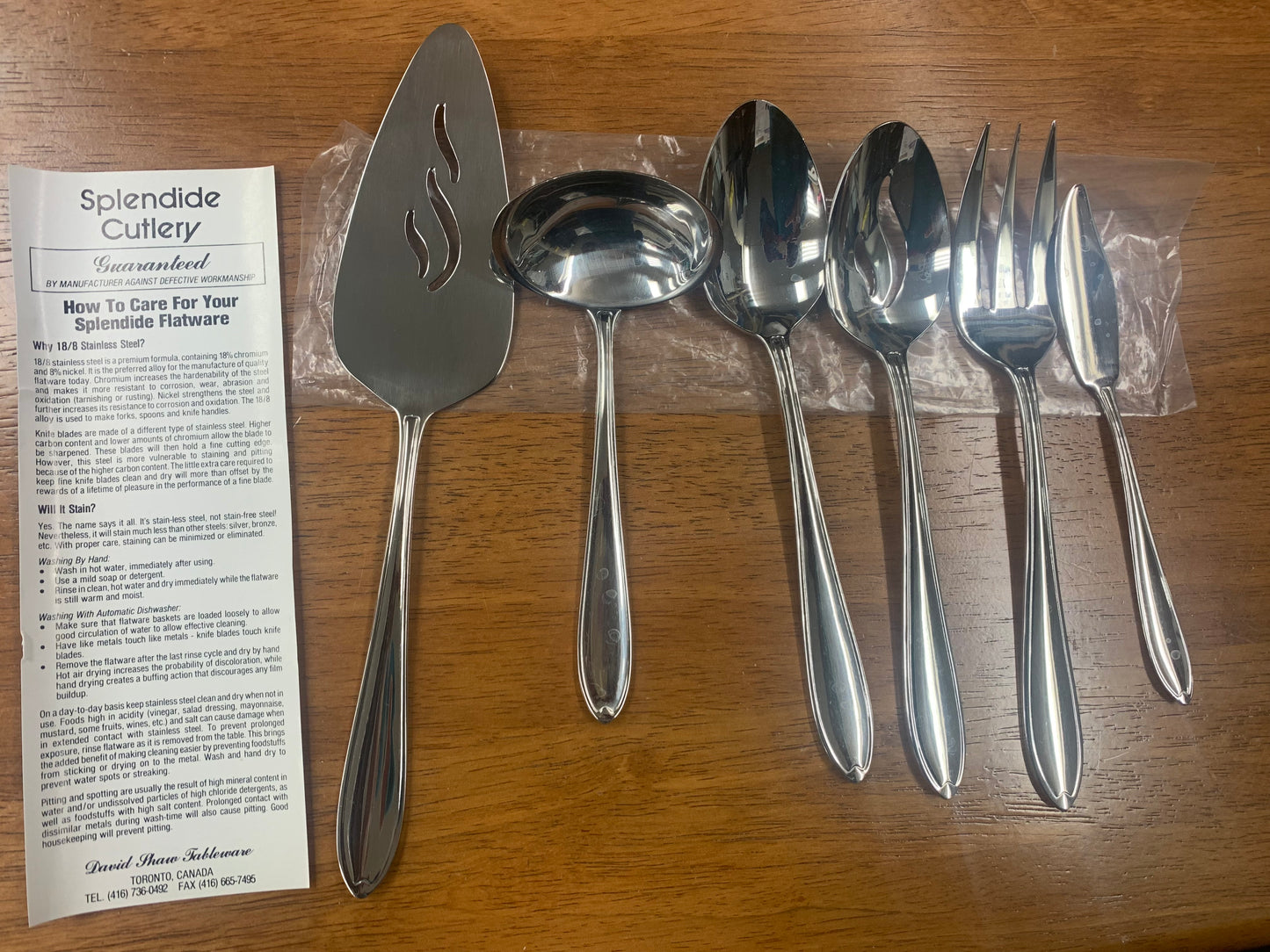 Splendide Cutlery 6 piece ensemble