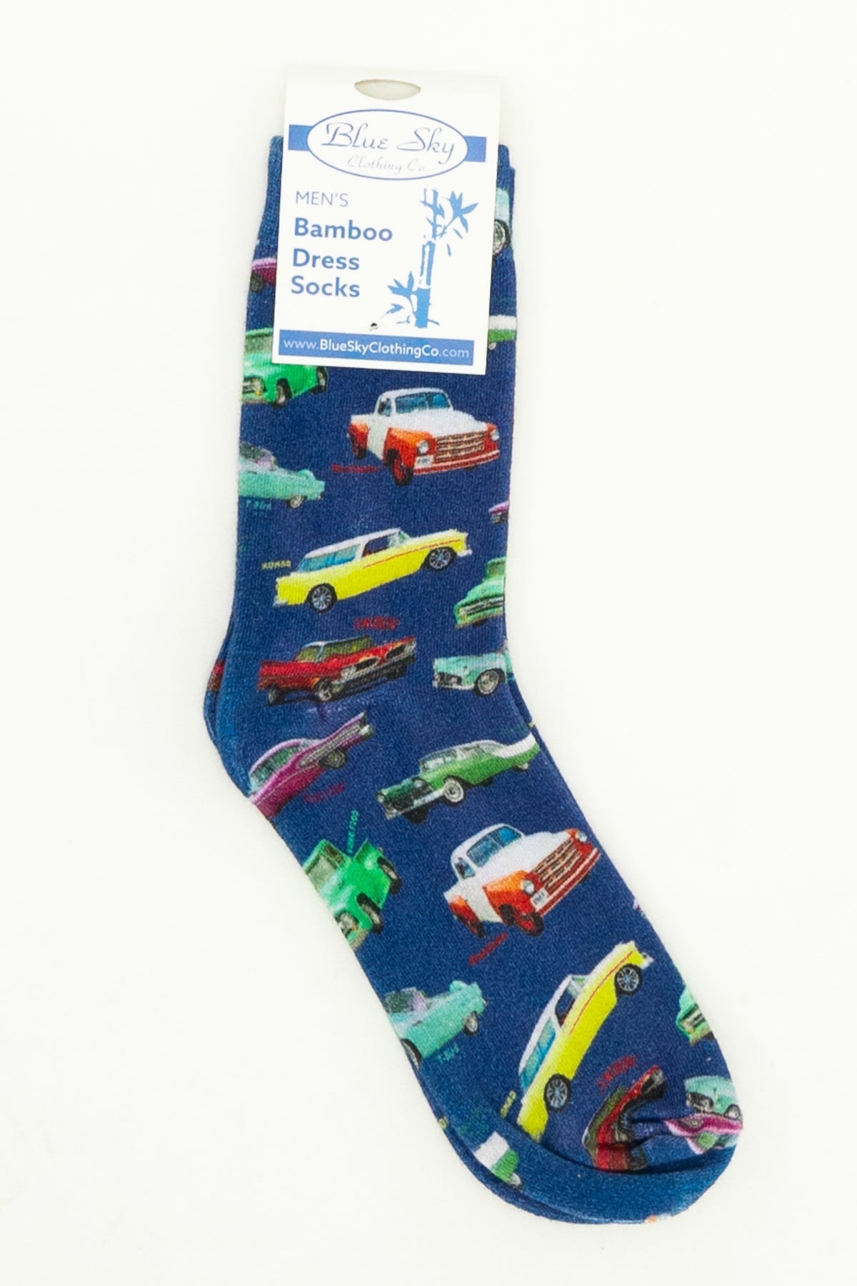 Mens Bamboo Dress Socks, Assorted Prints