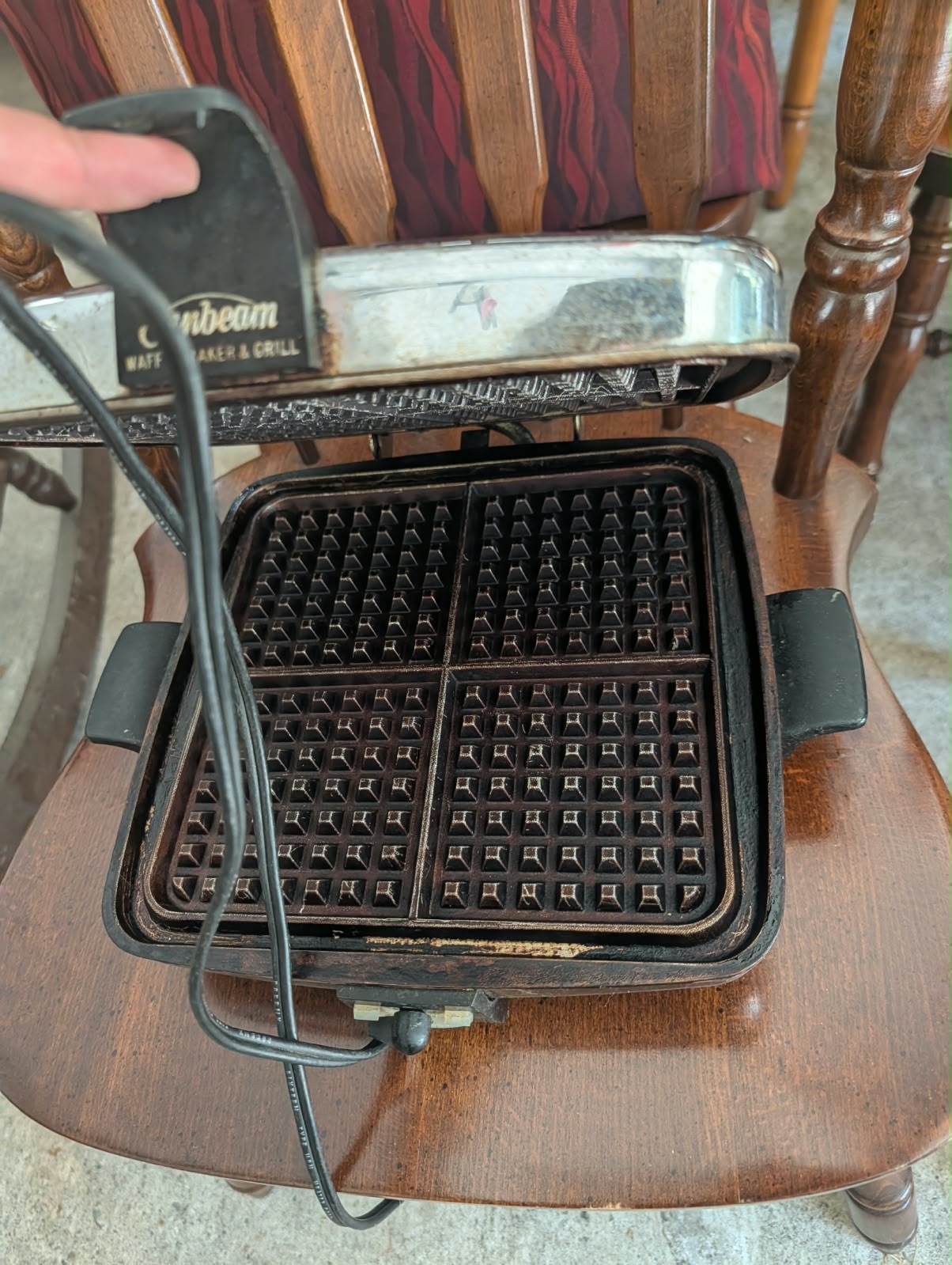 Vintage Sunbeam Waffle Maker