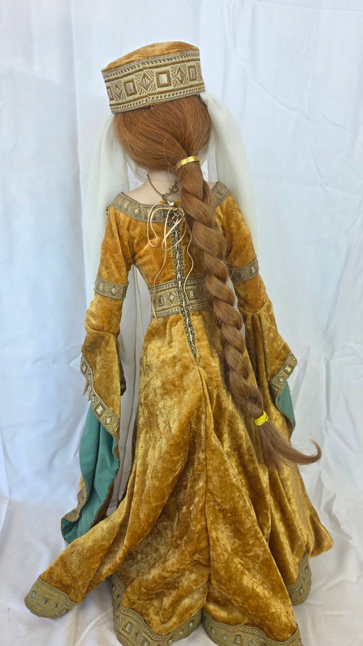 Mundia 25" Porcelain Doll with Stand