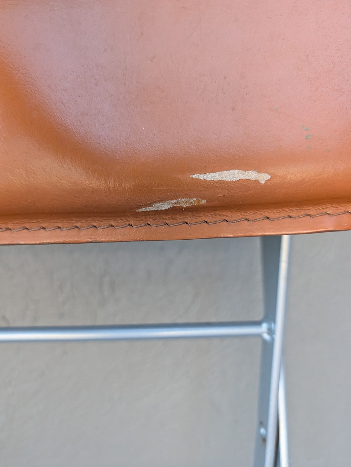 Leather Folding Chair Set